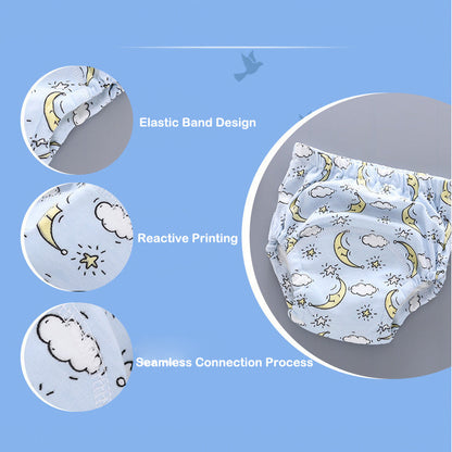 6PCS Reusable Washable Waterproof Baby Cloth Diapers