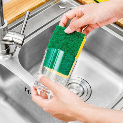 Dual-Sided Dish-washing Sponge For Kitchen Cleaning