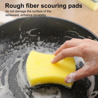 Dual-Sided Dish-washing Sponge For Kitchen Cleaning