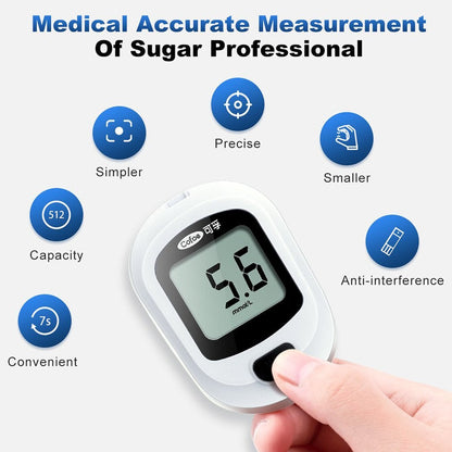 Smart Glucometer Blood Glucose Test Kit