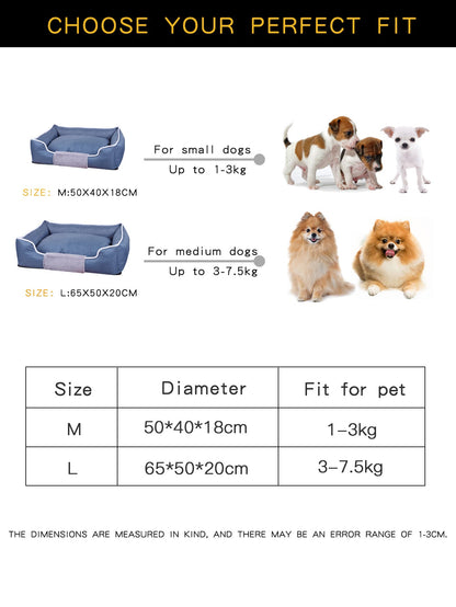 Plush Cushion Fluffy Washable Kennel Warm Beds For Pets